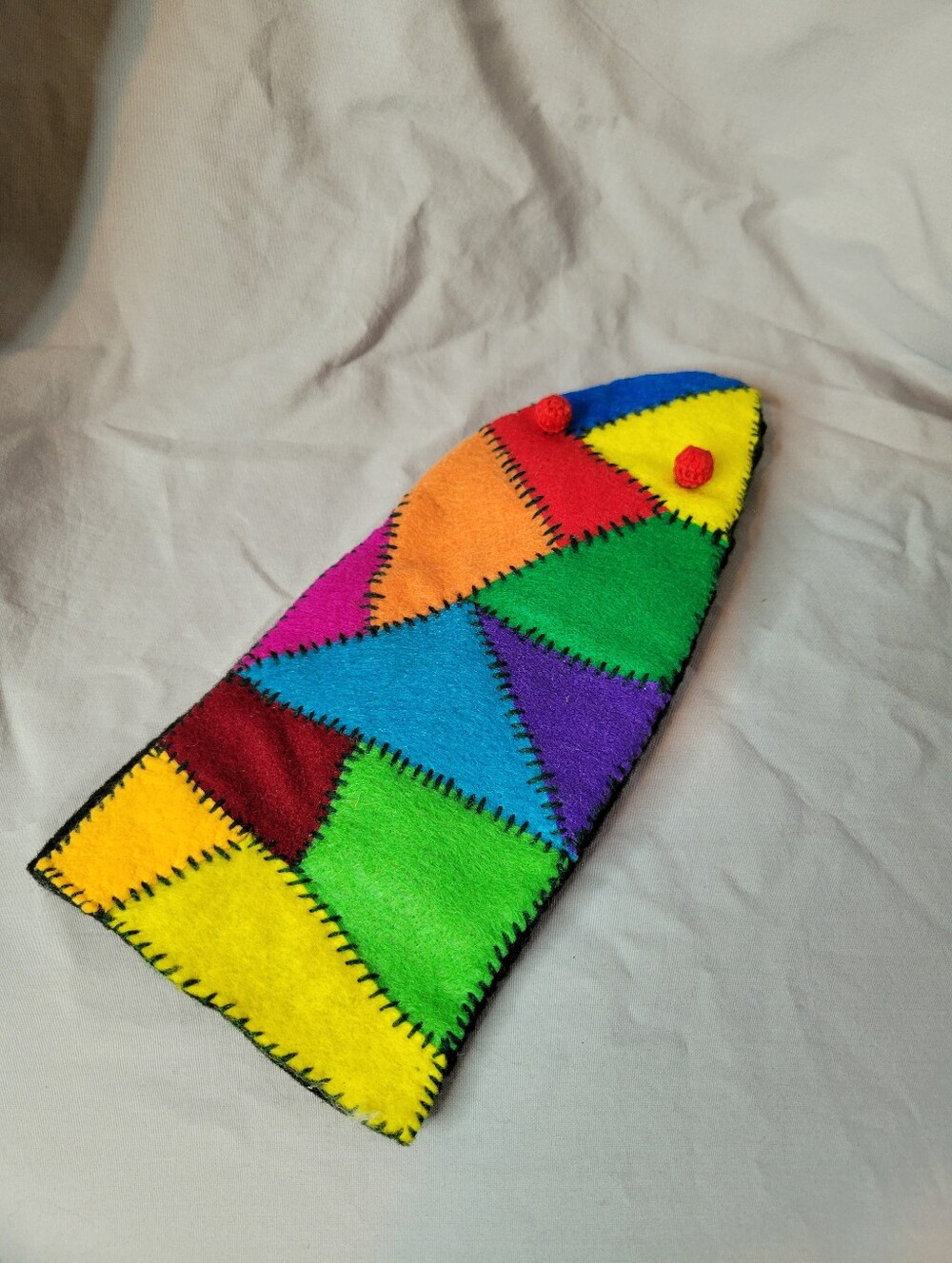 Handmade Patchwork Puppet - (Left-handed)